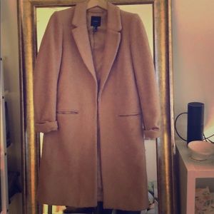 Camel worn pea coat